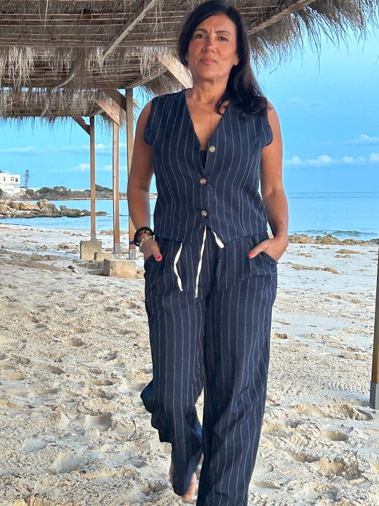 Ensemble pantalon gilet TU