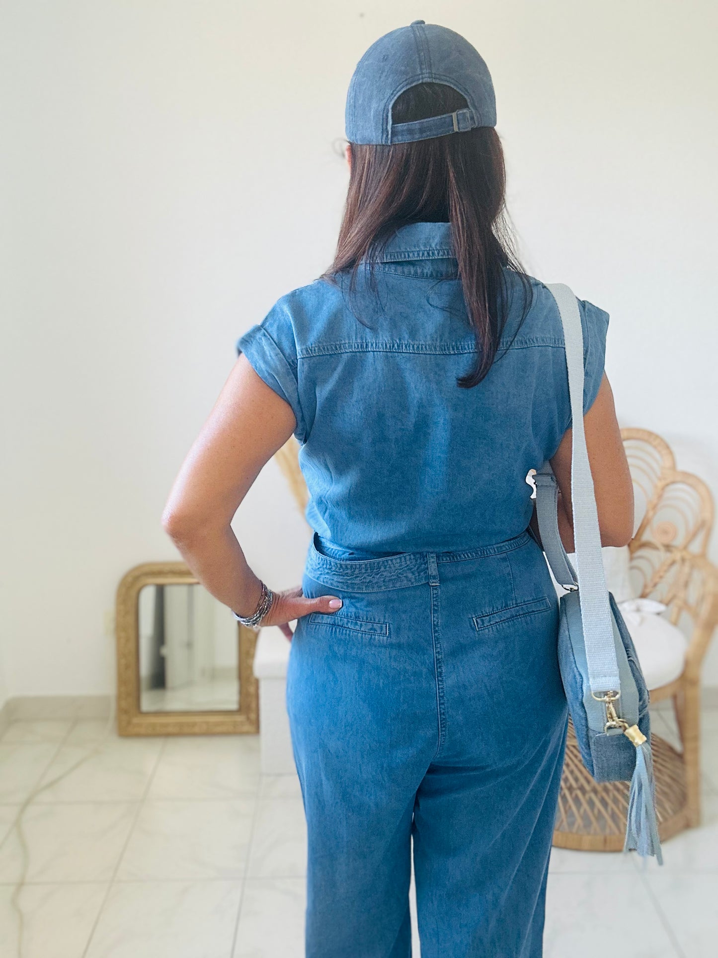 Combinaison en jean tencel