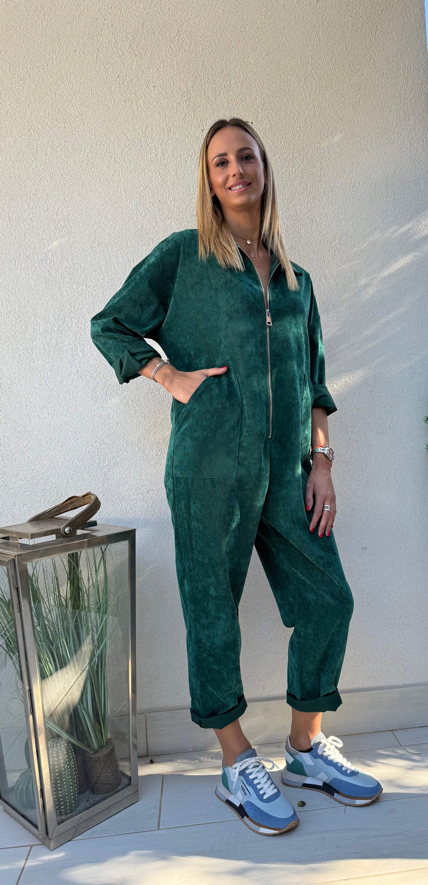 COMBINAISON VELOURS OVERSIZE TU