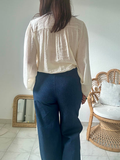 Pantalon coton élasthanne jean brut TU