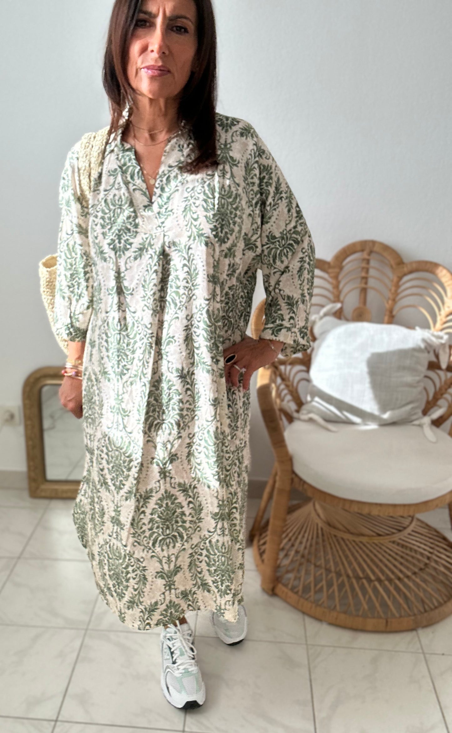 Robe longue imprimé viscose